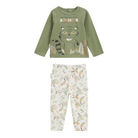 Pyjama enfant 2 pièces gabin Vert 2 - vertbaudet enfant 
