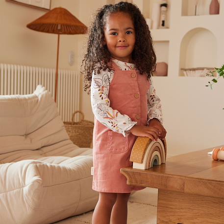 Robe bébé en velours côtelé rosa Rose 5 - vertbaudet enfant 