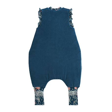 Turbulette tog 2 en velours avec pieds retroussables dina Bleu 3 - vertbaudet enfant 