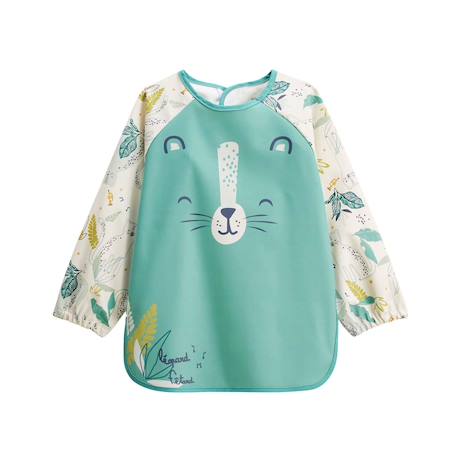 Lot de 2 bavoirs tablier manches longues oscar Ecru 3 - vertbaudet enfant 
