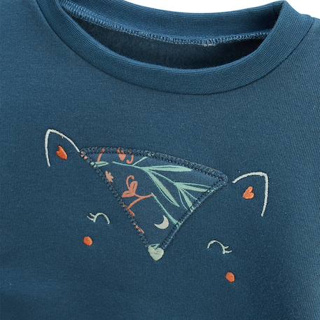 Sweat-shirt bébé en molleton dina Bleu 5 - vertbaudet enfant 