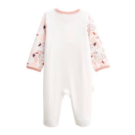 Pyjama bébé en velours ouverture pont machu pichu Rose 3 - vertbaudet enfant 