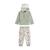 Ensemble bébé sweat-shirt à capuche et pantalon en molleton abou Vert 2 - vertbaudet enfant 