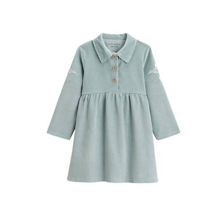 Robe bébé en velours côtelé alma Bleu 2 - vertbaudet enfant 