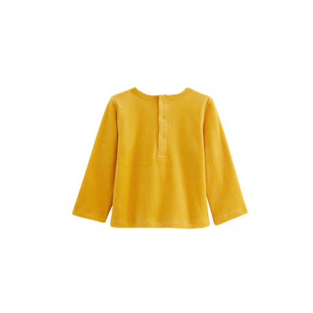 Pyjama enfant 2 pièces en velours petit loup Ocre 4 - vertbaudet enfant 