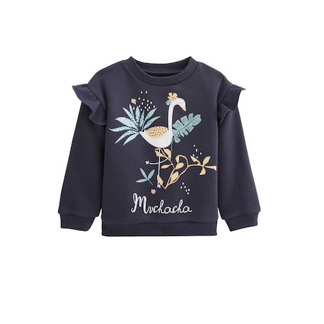 Ensemble bébé sweat-shirt et pantalon en molleton holamuchacha Bleu 3 - vertbaudet enfant 