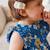 Robe bébé en popeline flora Bleu 6 - vertbaudet enfant 