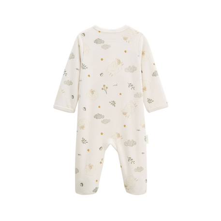 Kit naissance 3 pièces pyjama, body et doudou bébé câlins Ecru 5 - vertbaudet enfant 