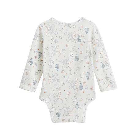 Lot de 2 bodies bébé manches longues ouverture croisée rêverie Bleu 4 - vertbaudet enfant 