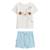 Ensemble bébé t-shirt et short zeste d'amour Bleu 2 - vertbaudet enfant 