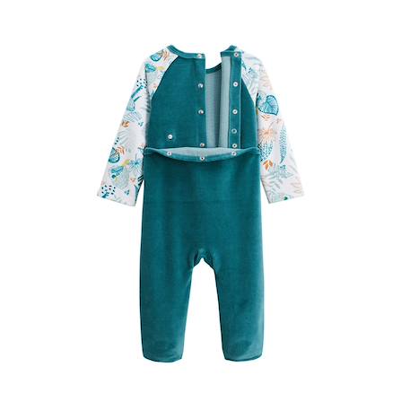 Pyjama bébé en velours roméo Bleu 4 - vertbaudet enfant 
