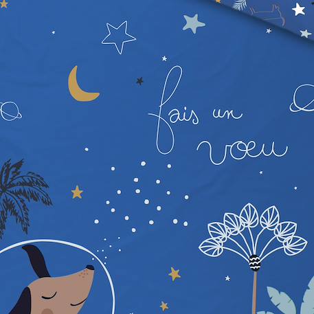 Housse de couette enfant + taie d'oreiller milo Bleu 4 - vertbaudet enfant 
