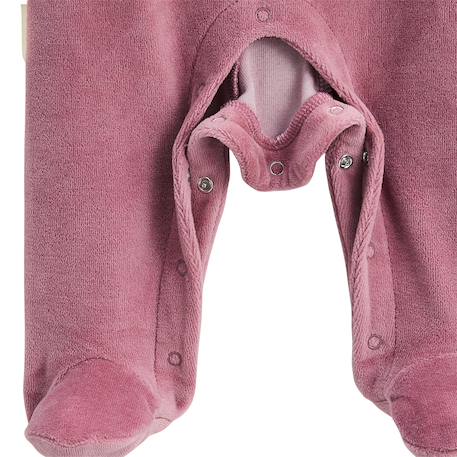 Pyjama bébé en velours matcha Rose 5 - vertbaudet enfant 