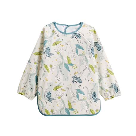 Lot de 2 bavoirs tablier manches longues oscar Ecru 4 - vertbaudet enfant 