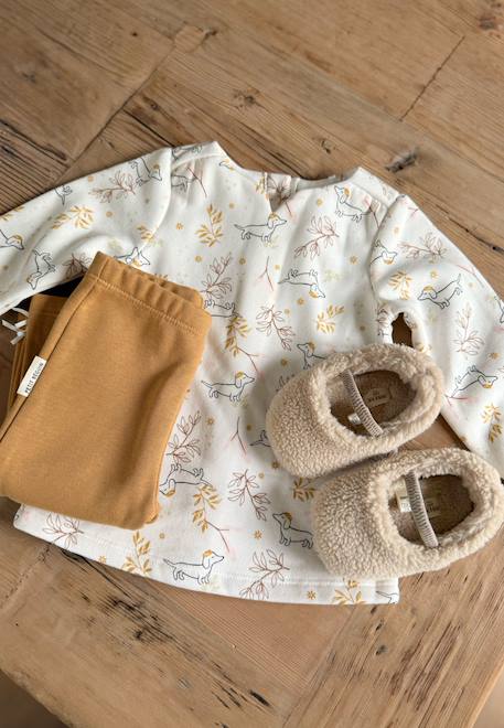 Bébé-Ensemble-Ensemble bébé robe et legging en molleton emilie