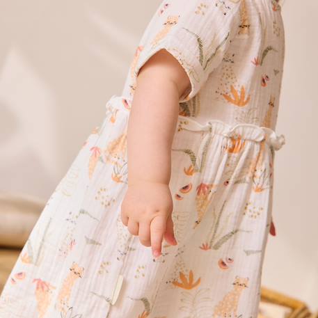 Robe bébé en gaze de coton sierra Ecru 5 - vertbaudet enfant 