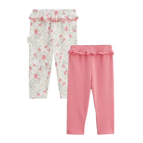 Lot de 2 leggings enfant anaelle Rose 2 - vertbaudet enfant 