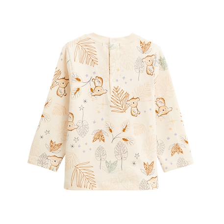 Ensemble salopette bébé en molleton et t-shirt constellation Camel 5 - vertbaudet enfant 