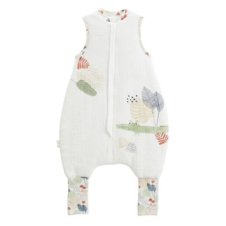 Turbulette tog 2 en gaze de coton avec pieds retroussables sian Ecru 2 - vertbaudet enfant 
