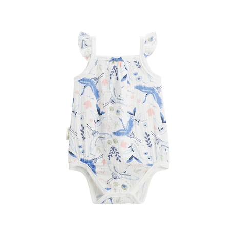 Lot de 2 bodies bébé à bretelles en gaze de coton tiana Ecru 6 - vertbaudet enfant 