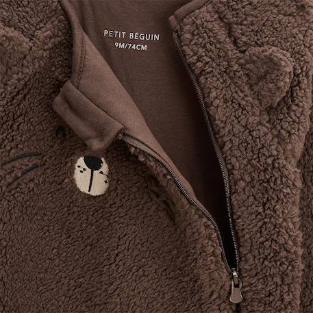 Surpyjama bébé en sherpa cracotte Marron 4 - vertbaudet enfant 
