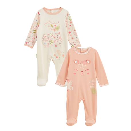 Lot de 2 pyjamas bébé santa giulia Corail 2 - vertbaudet enfant 
