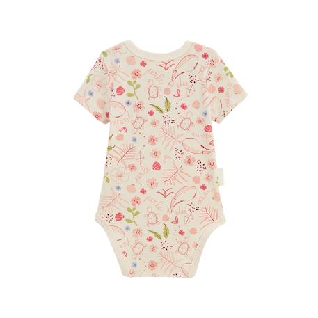 Lot de 2 bodies bébé manches courtes santa giulia Ecru 4 - vertbaudet enfant 