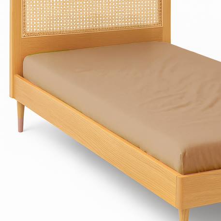 Drap housse enfant caramel 90 x 190 cm Marron 3 - vertbaudet enfant 
