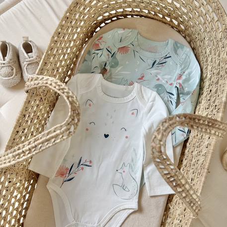 Lot de 2 bodies bébé manches longues dina Bleu 6 - vertbaudet enfant 