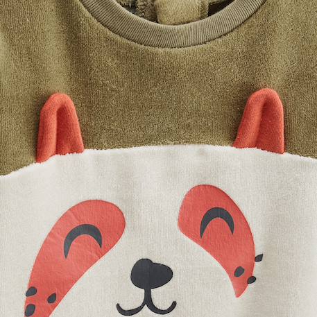 Lot de 2 pyjamas enfant 2 pièces en velours gustin Kaki 4 - vertbaudet enfant 