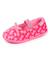 Chaussons ballerines velours, maintien souple, facile à enfiler, semelle flexible Fleurs rose 6 - vertbaudet enfant 