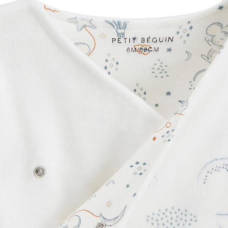 Ensemble bébé gilet en velours et pantalon en coton matelassé rêverie Bleu 3 - vertbaudet enfant 