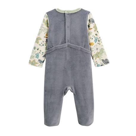 Lot de 2 pyjamas bébé en velours boavista Kaki 6 - vertbaudet enfant 