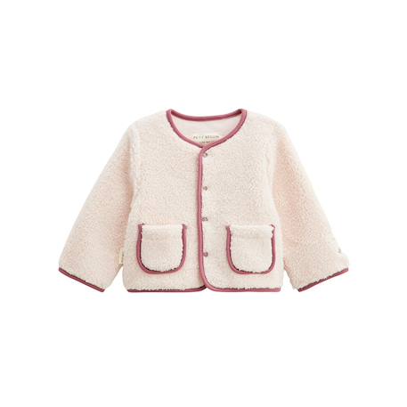 Veste bébé en sherpa matcha Rose 2 - vertbaudet enfant 