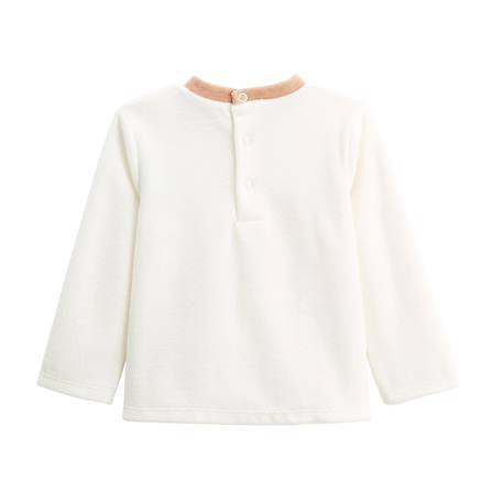 Pyjama bébé 2 pièces en velours nino Ecru 5 - vertbaudet enfant 