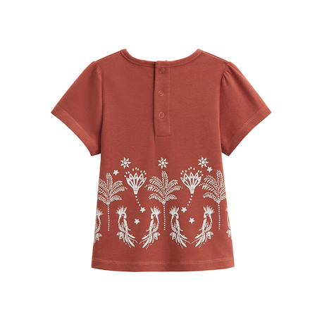 Ensemble enfant t-shirt et short en gaze de coton fiesta Terracotta 3 - vertbaudet enfant 