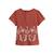 Ensemble enfant t-shirt et short en gaze de coton fiesta Terracotta 3 - vertbaudet enfant 