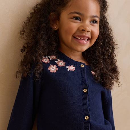 Gilet en tricot céleste Bleu 5 - vertbaudet enfant 