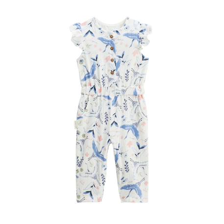 Combinaison bébé en gaze de coton tiana Ecru 2 - vertbaudet enfant 