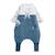 Turbulette d'hiver en velours avec pieds retroussables et manches amovibles tao Bleu 2 - vertbaudet enfant 