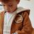 Sweat à capuche zippé enfant en molleton lamascotte Camel 6 - vertbaudet enfant 