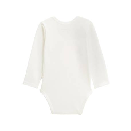 Lot de 3 bodies bébé manches longues cracotte Ecru 4 - vertbaudet enfant 