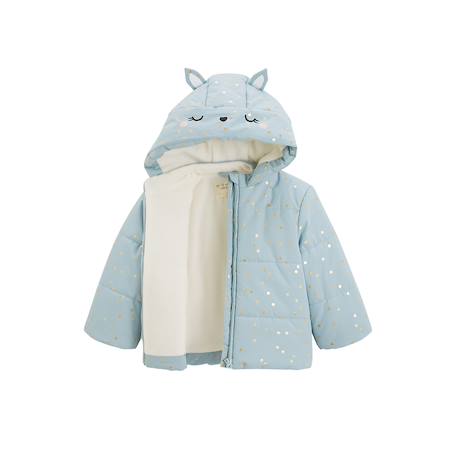 Doudoune bébé intérieur polaire avec capuche alma Bleu 4 - vertbaudet enfant 