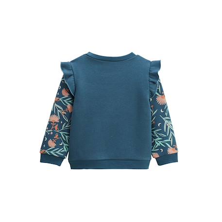 Sweat-shirt bébé en molleton dina Bleu 3 - vertbaudet enfant 