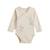 Lot de 2 bodies bébé manches longues ouverture croisée câlins Ecru 6 - vertbaudet enfant 