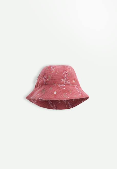 Bébé-Accessoires-Bonnet, écharpe, gants-Bob bébé en gaze de coton fiesta