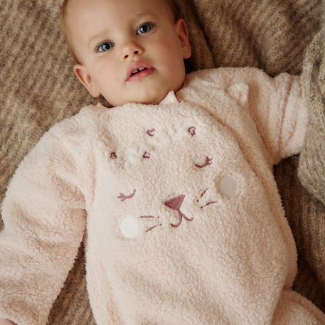 Surpyjama bébé en sherpa matcha Rose 5 - vertbaudet enfant 