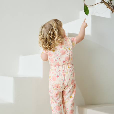 Combinaison bébé en gaze de coton santa giulia Ecru 6 - vertbaudet enfant 