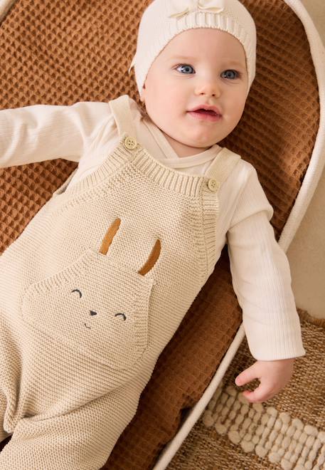 Bébé-Salopette bébé en tricot hello baby