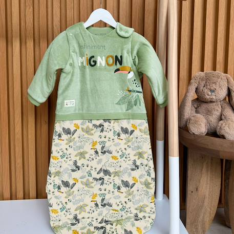 Gigoteuse d'hiver en velours avec manches amovibles boavista Vert 6 - vertbaudet enfant 